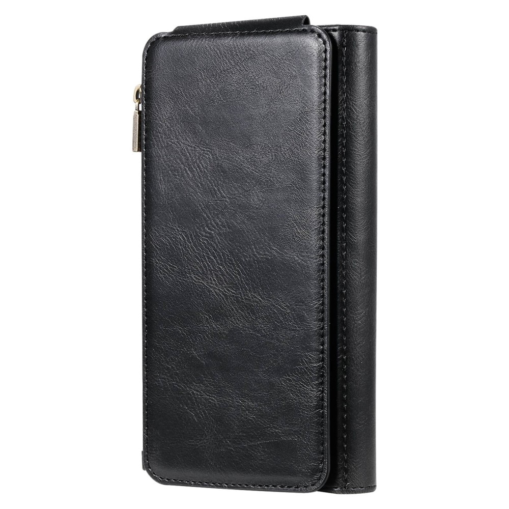 iPhone 14 Pro Magnet Leather Multi Wallet Black