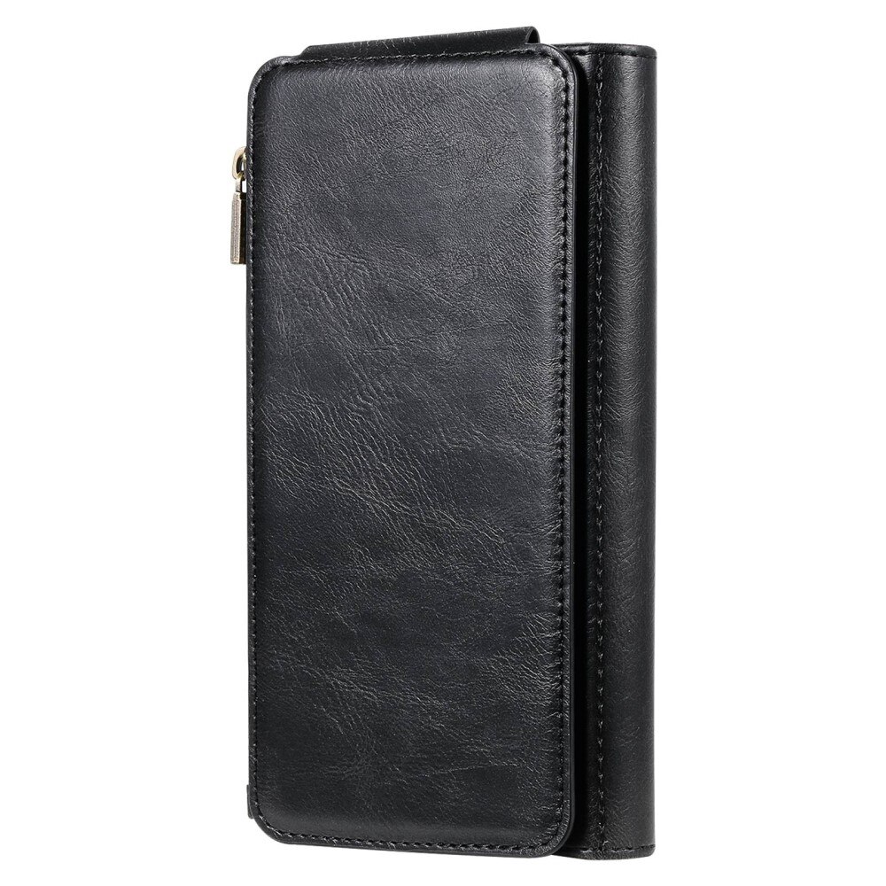 iPhone 14 Pro Magnet Leather Multi Wallet Black