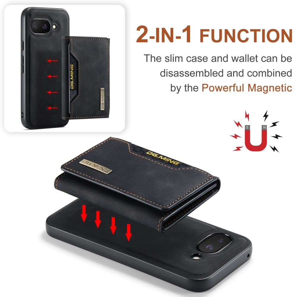 Google Pixel 9a Magnetic Card Slot Case Black