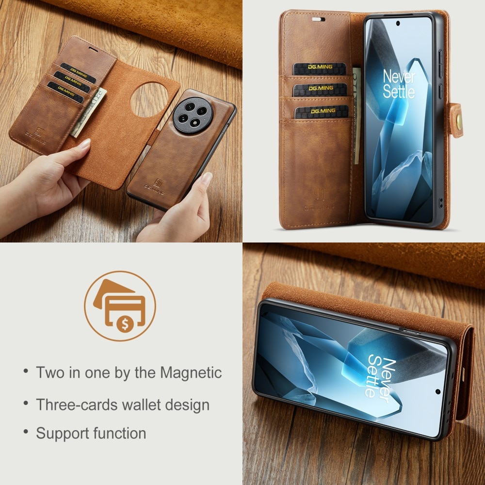  OnePlus 13 Magnet Wallet Cognac