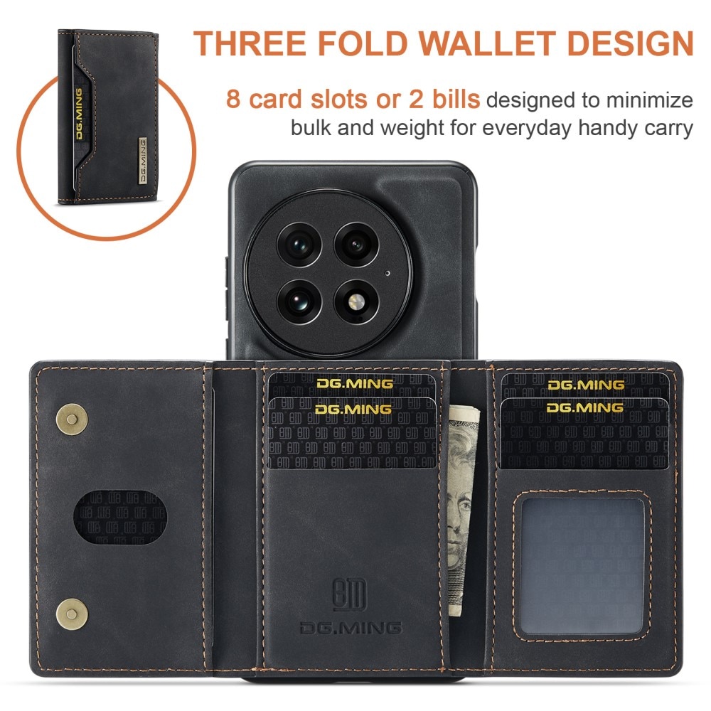  OnePlus 13 Magnetic Card Slot Case Black