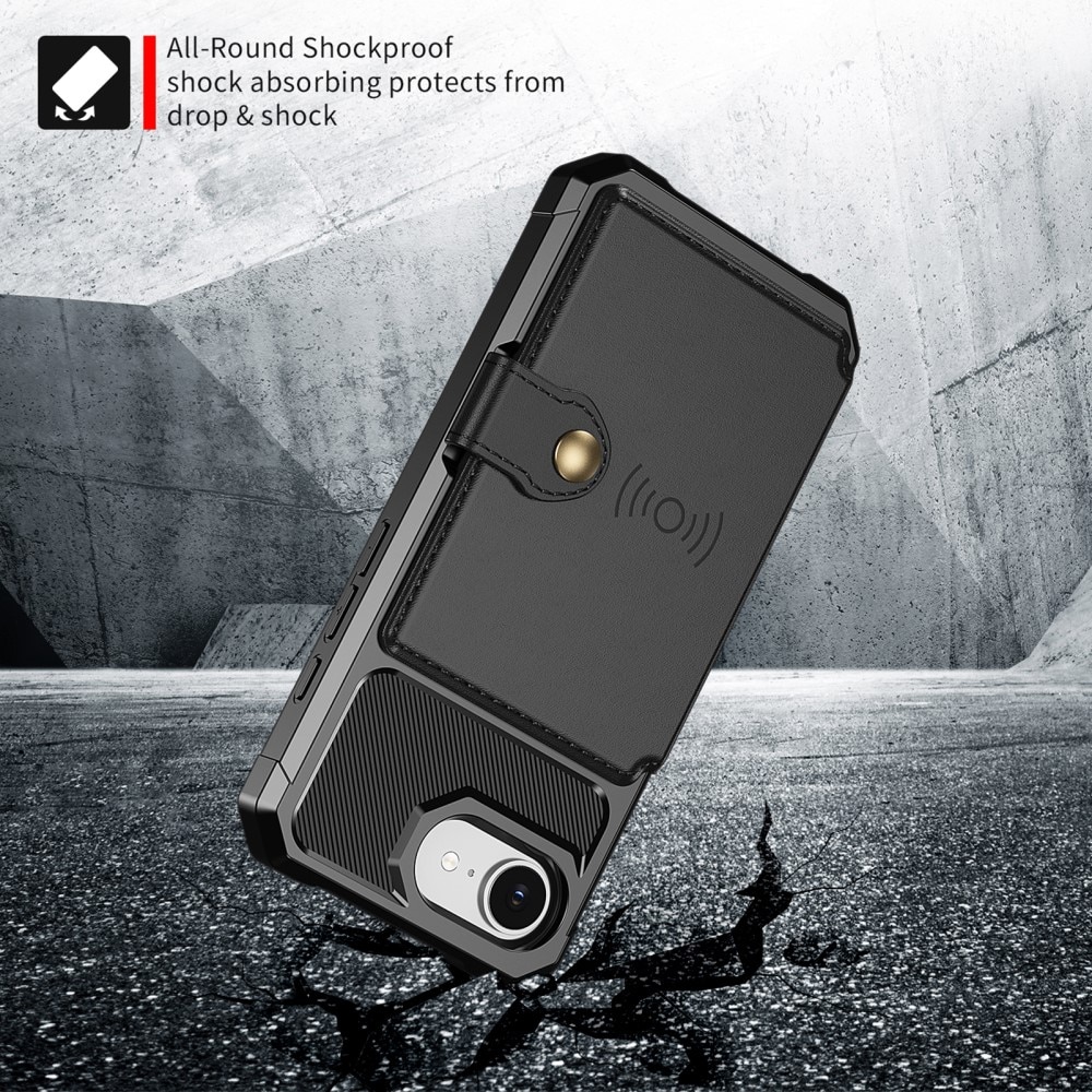 iPhone 16e Tough Multi-slot Case Black