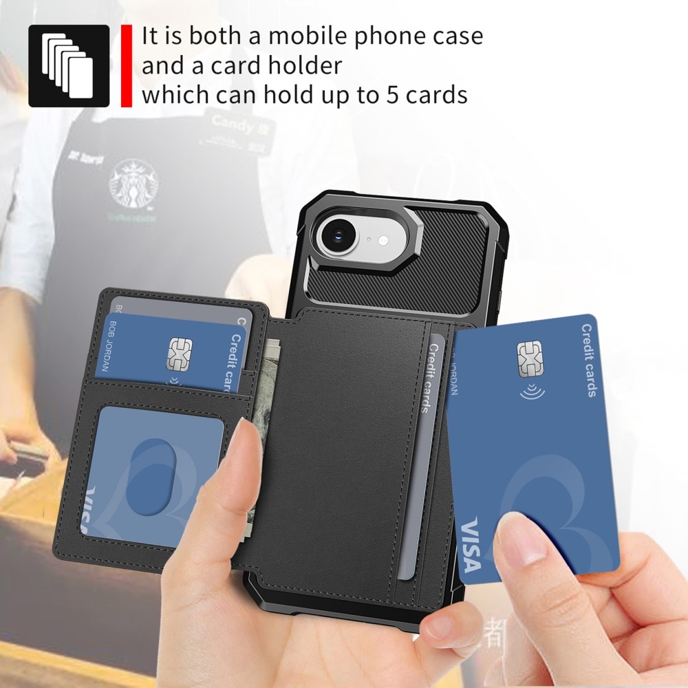 iPhone 16e Tough Multi-slot Case Black