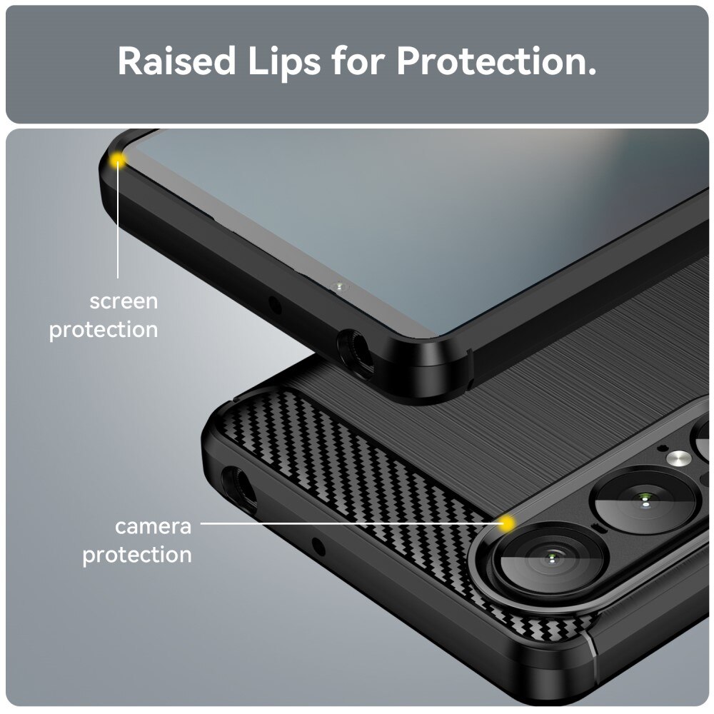 Sony Xperia 1 VII Brushed TPU Case Black