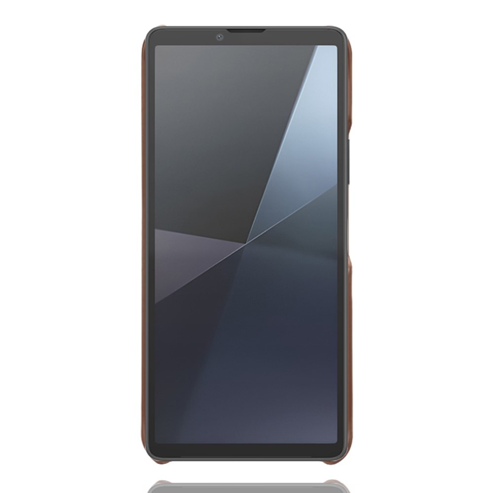Sony Xperia 10 VII Card Slots Case Brown