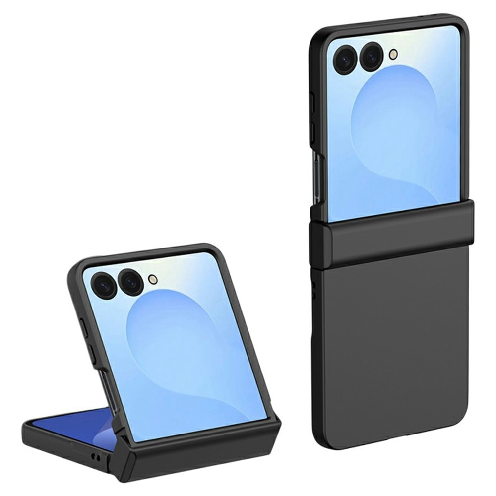 Samsung Galaxy Z Flip 7 Rubberized Hard Case Hinge Protection Black