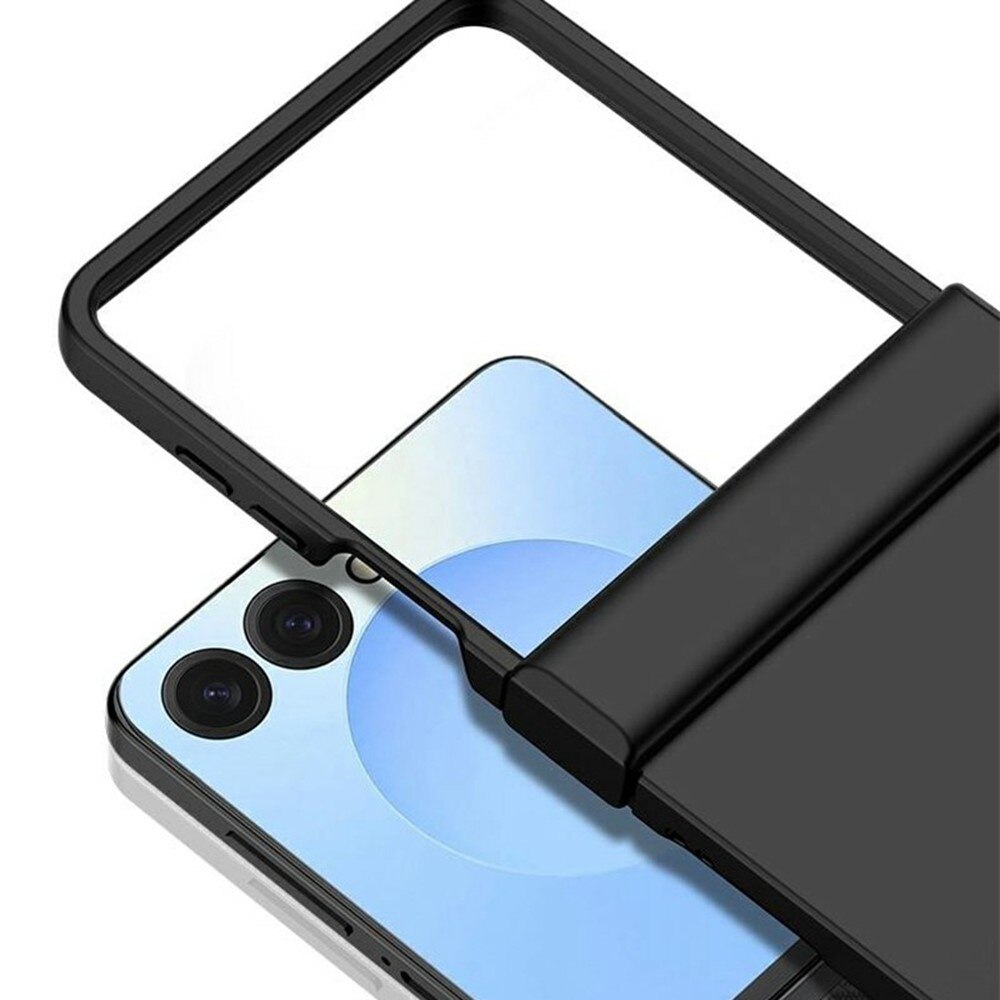 Samsung Galaxy Z Flip 7 Rubberized Hard Case Hinge Protection Black