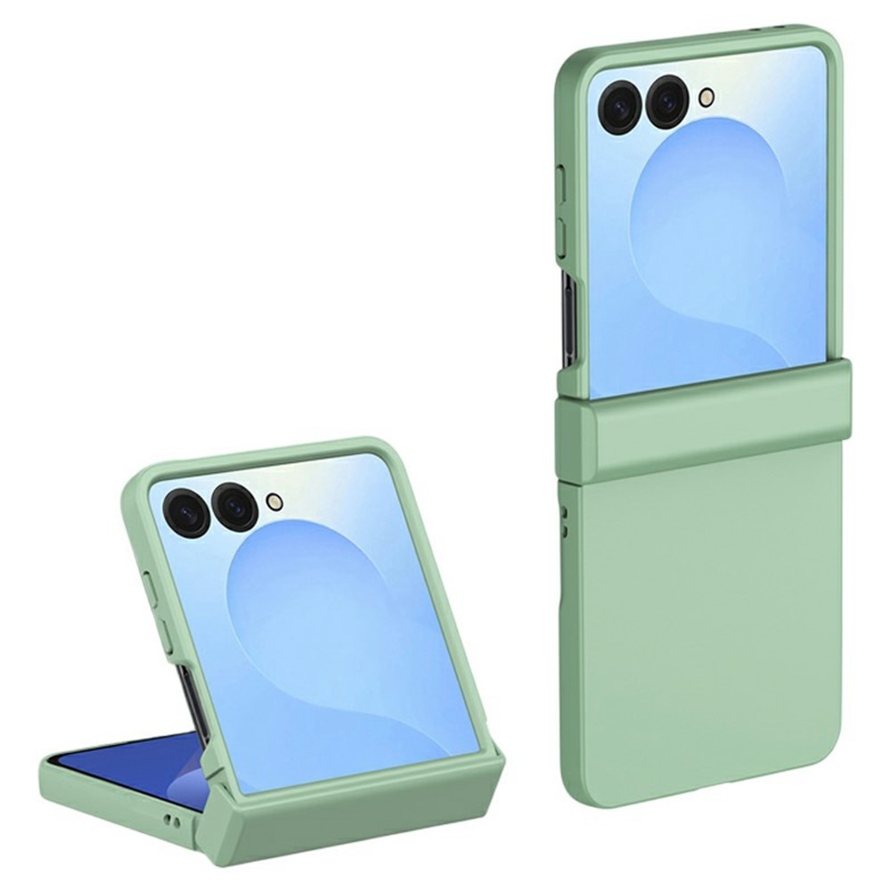 Samsung Galaxy Z Flip 7 Rubberized Hard Case Hinge Protection Green