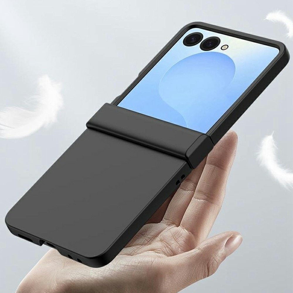 Samsung Galaxy Z Flip 7 Rubberized Hard Case Hinge Protection White