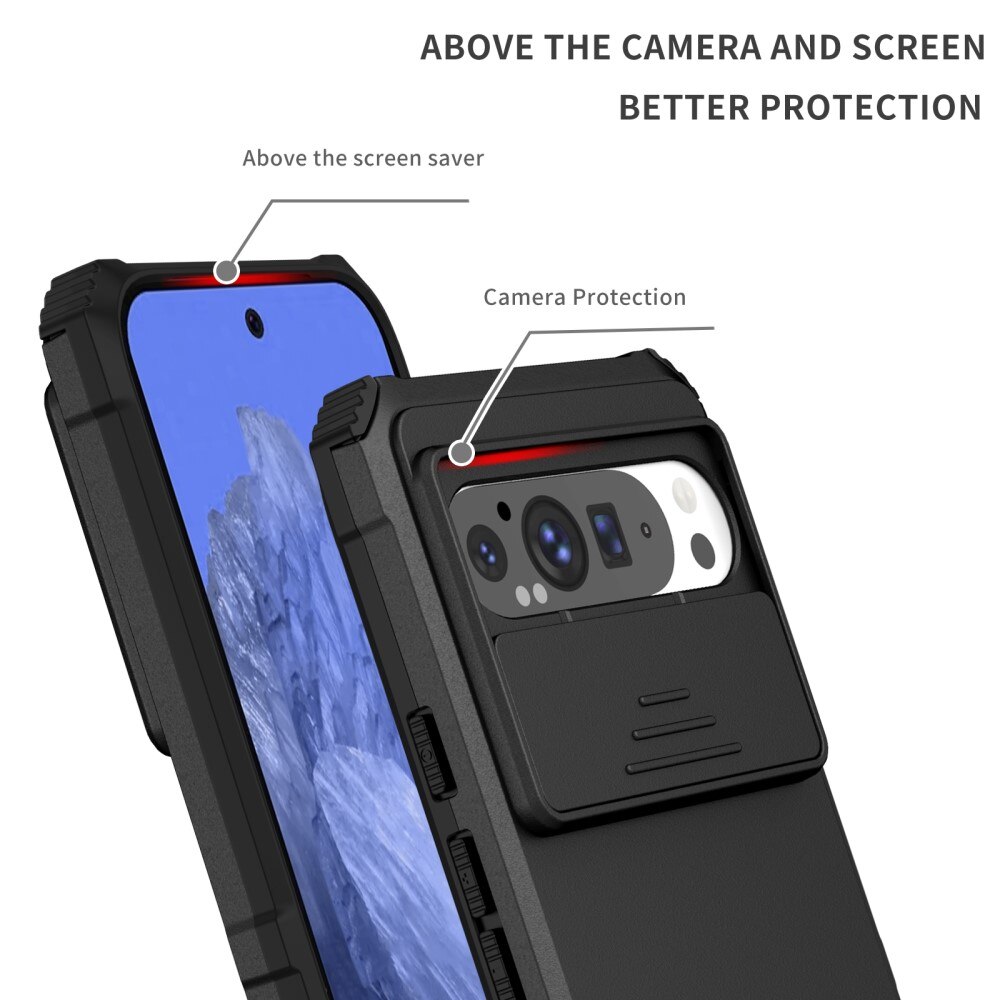 Google Pixel 9 Pro XL Kickstand Case w. Camera Protector Black