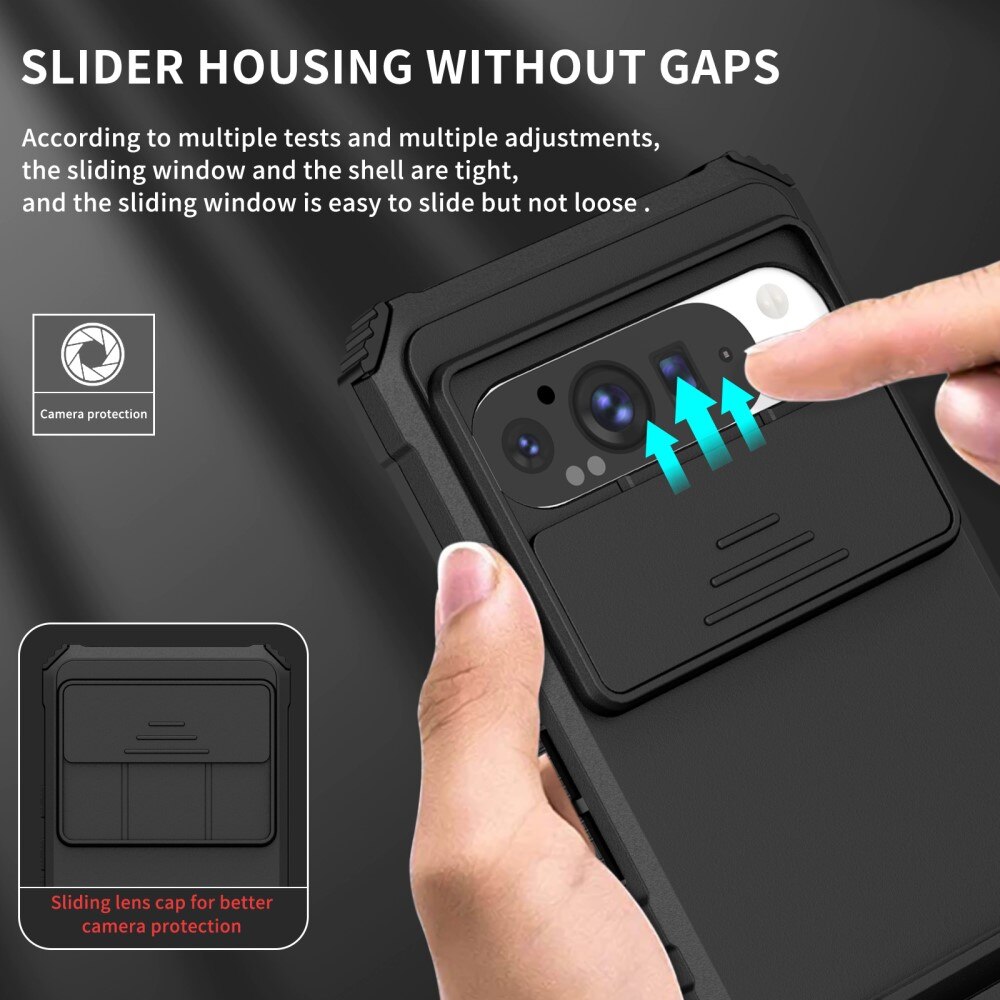 Google Pixel 9 Pro XL Kickstand Case w. Camera Protector Black