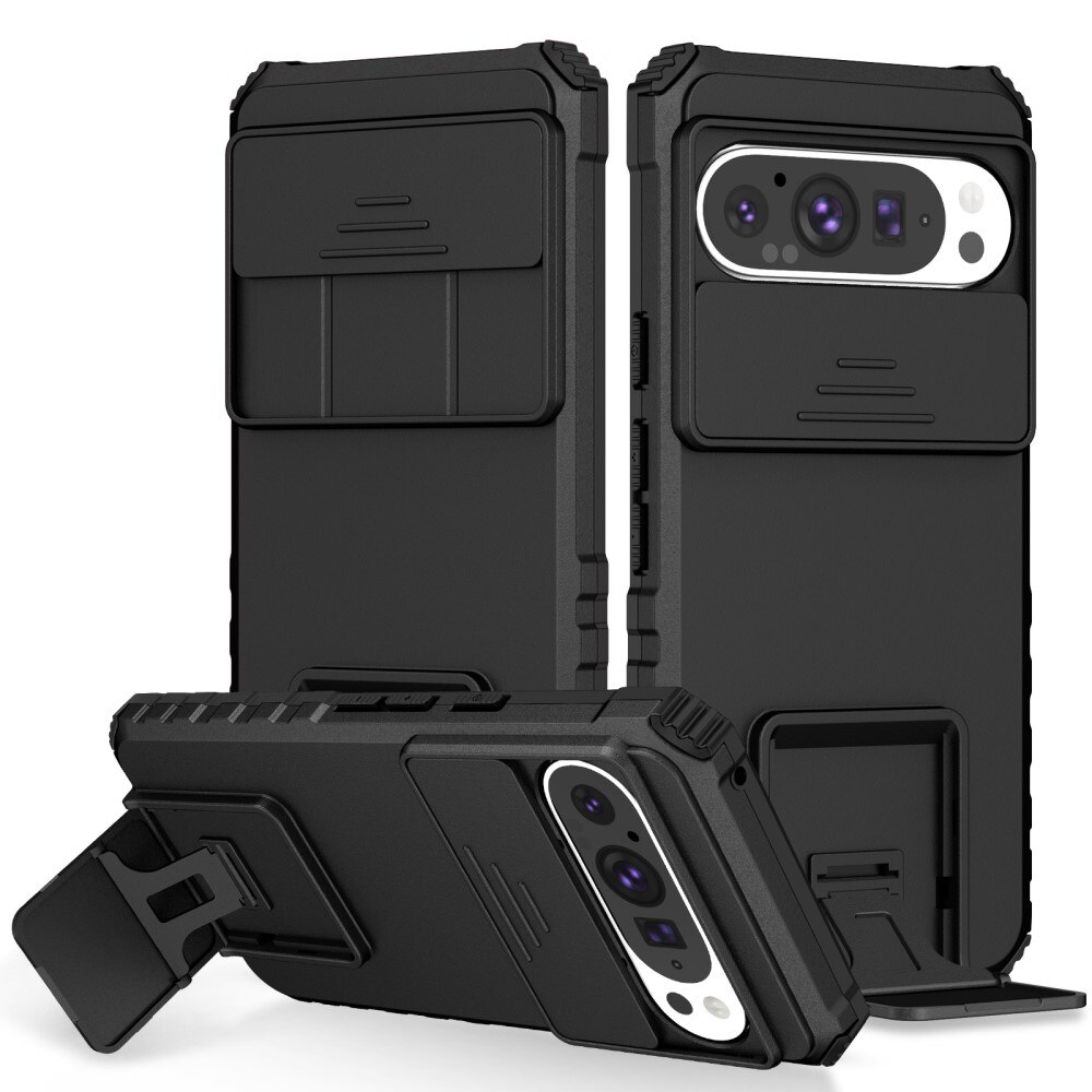 Google Pixel 9 Kickstand Case w. Camera Protector Black