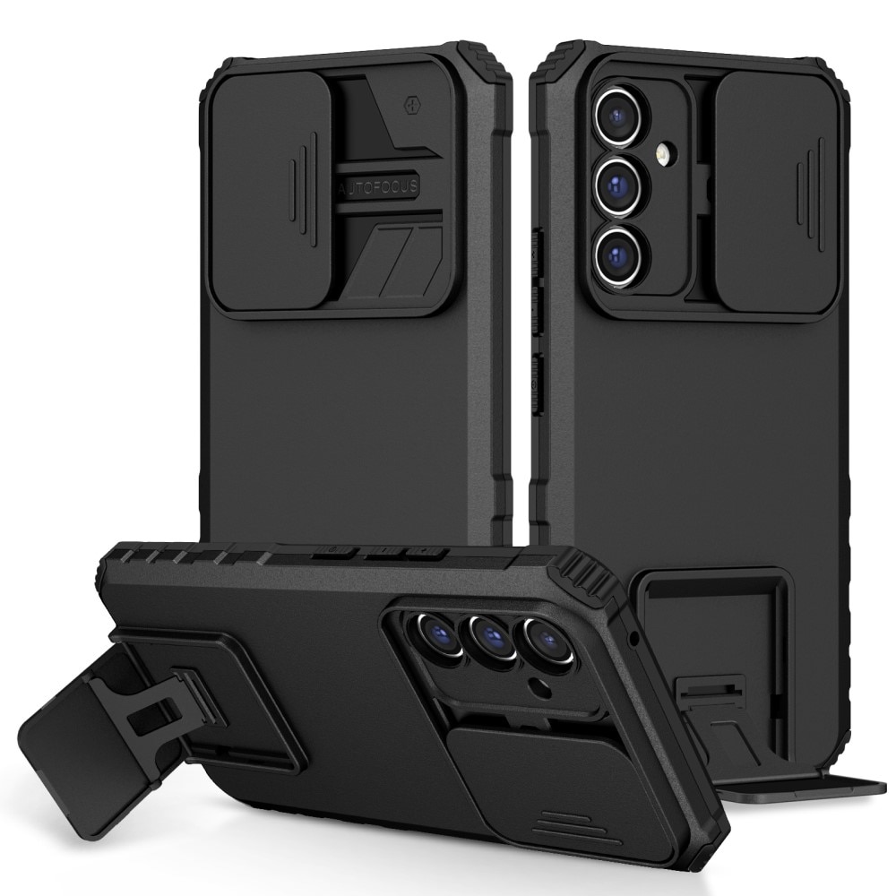 Samsung Galaxy A56 Kickstand Case w. Camera Protector Black