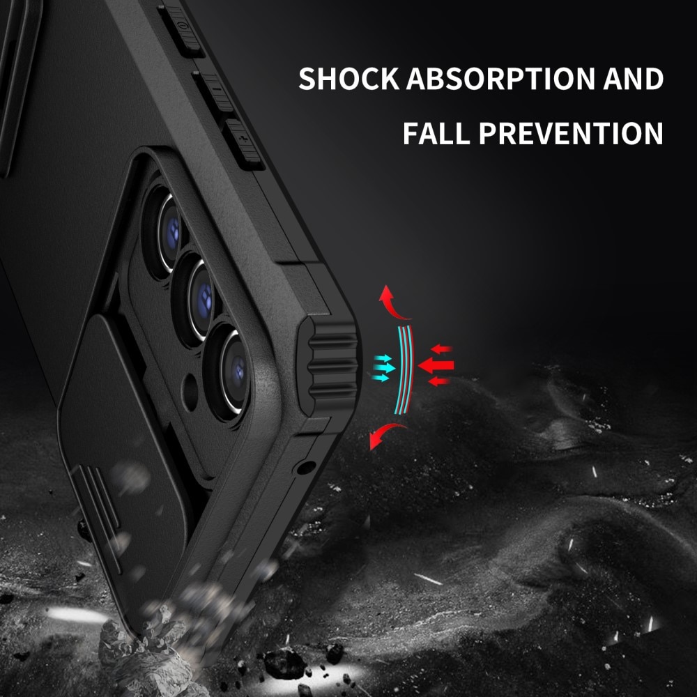 Samsung Galaxy A56 Kickstand Case w. Camera Protector Black