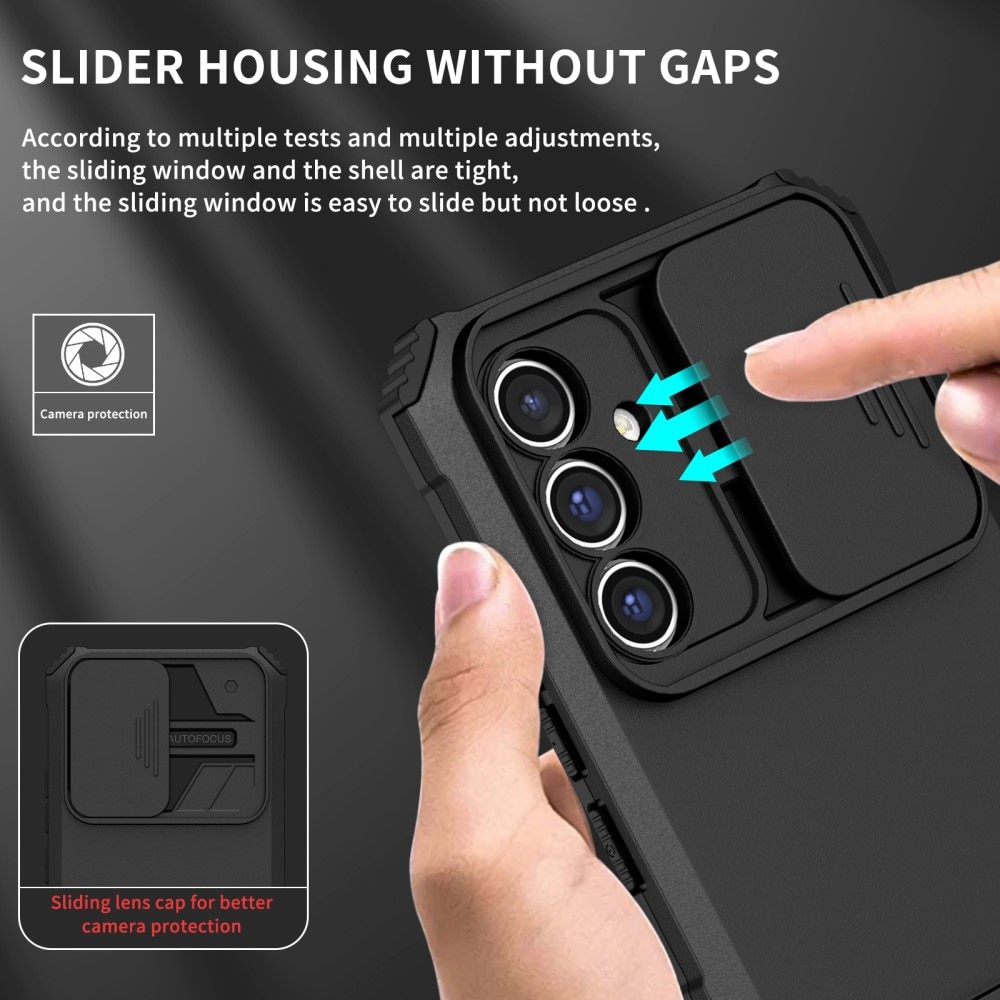 Samsung Galaxy A56 Kickstand Case w. Camera Protector Black