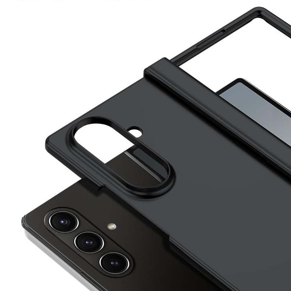 Samsung Galaxy Z Fold 7 Rubberized Hard Case Hinge Protection Black