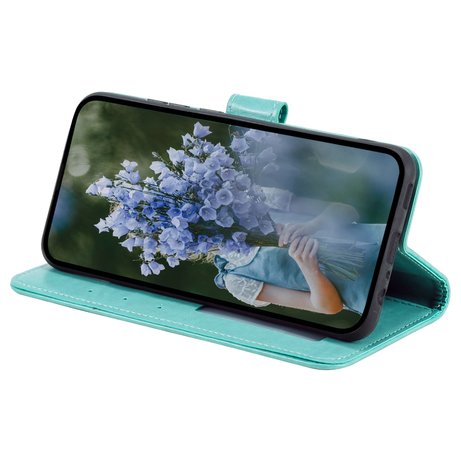 Samsung Galaxy A17 Leather Cover Mandala Green