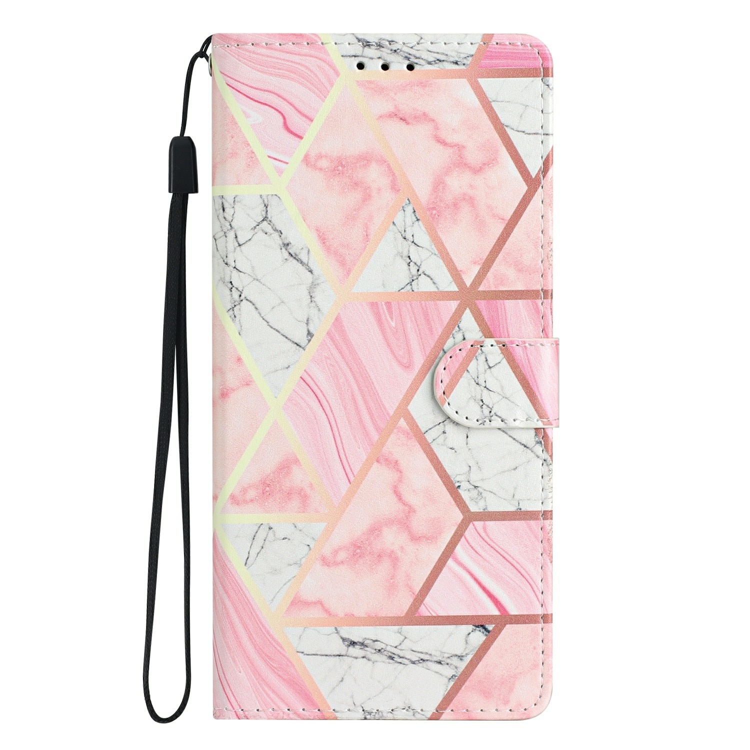 Samsung Galaxy A17 Wallet Book Cover Pink Marble