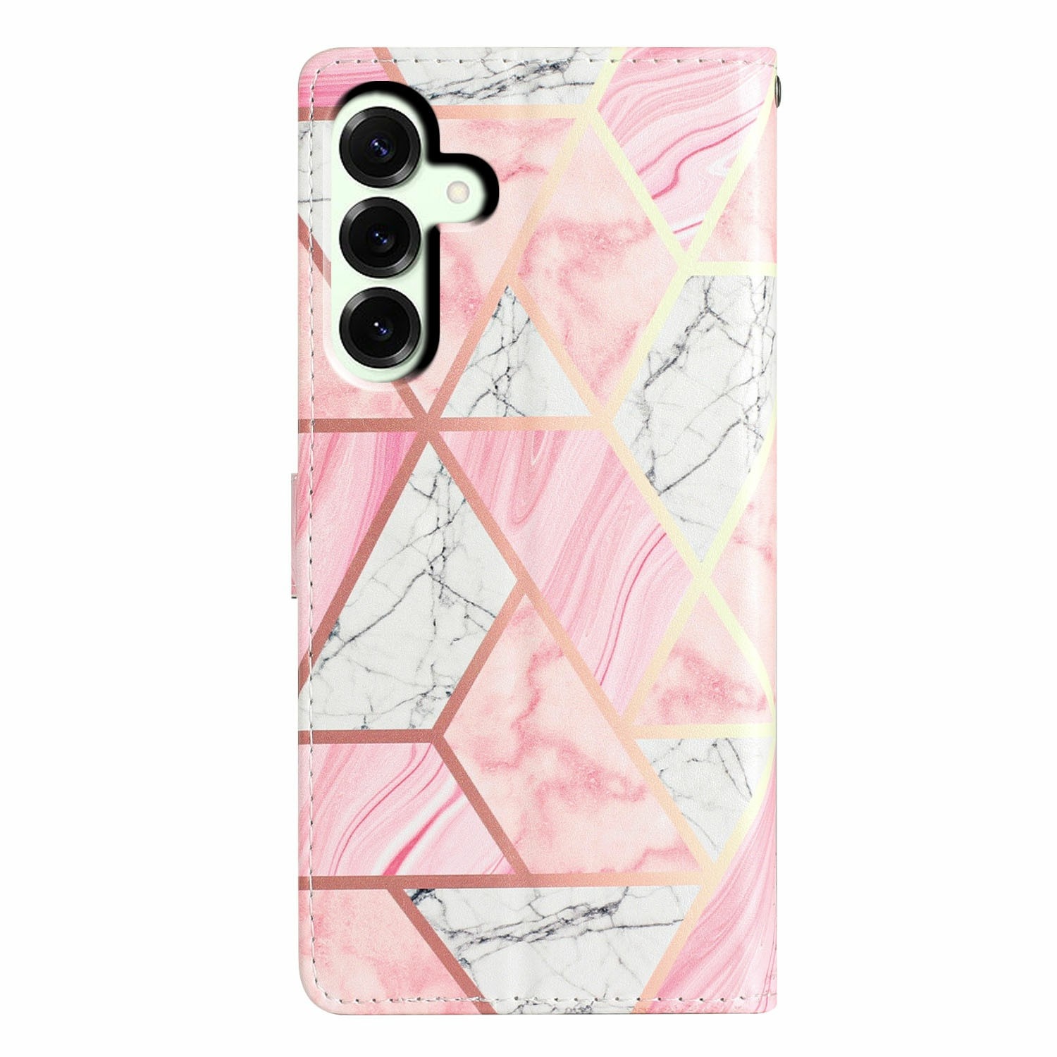 Samsung Galaxy A17 Wallet Book Cover Pink Marble