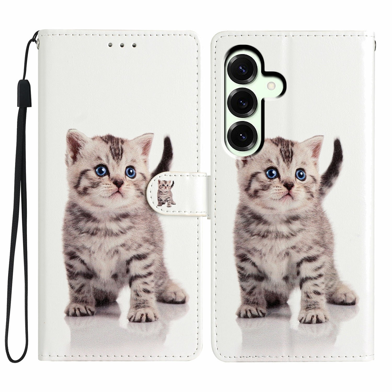 Samsung Galaxy A17 Wallet Book Cover Kitten