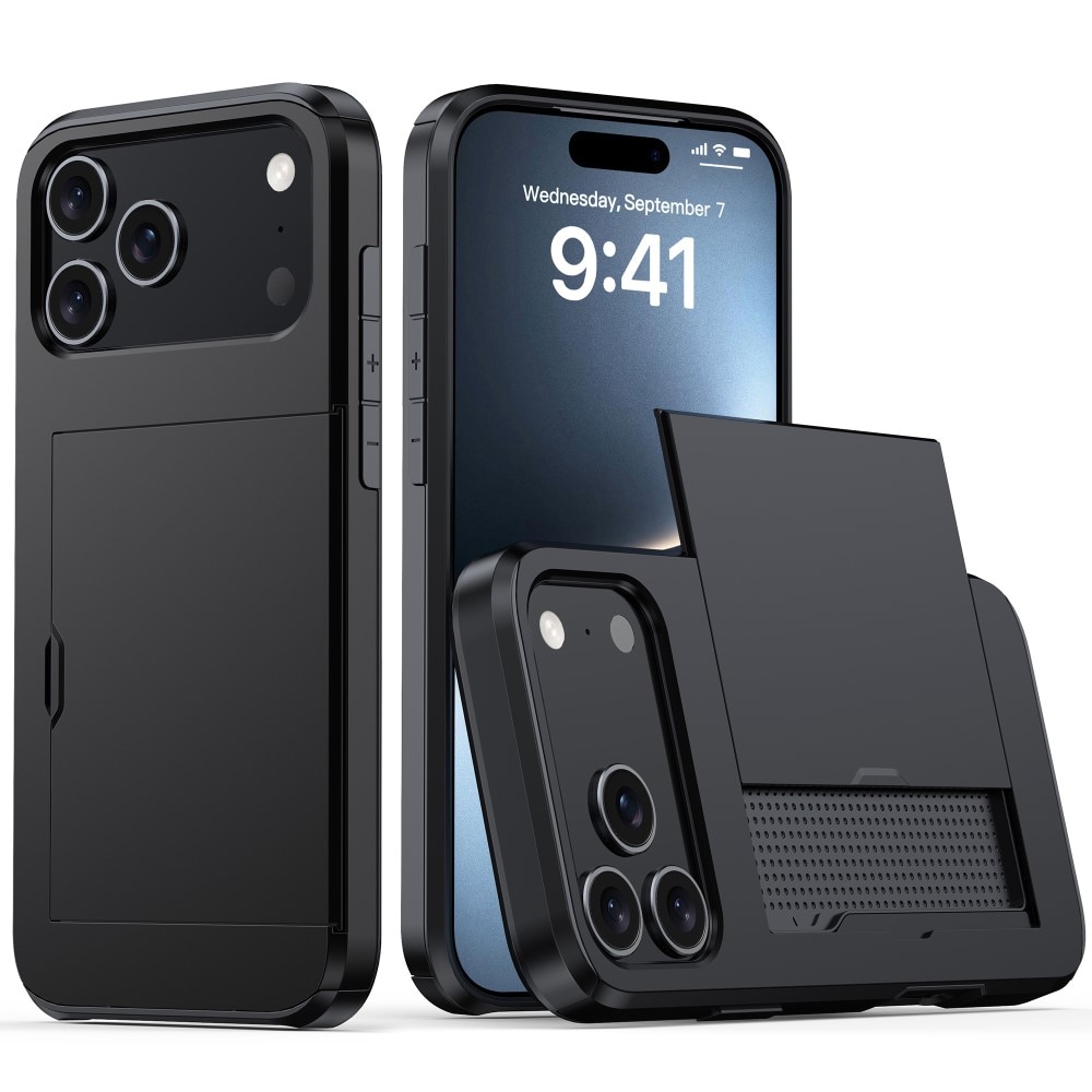 iPhone 17 Pro Max Card Slot Case Black