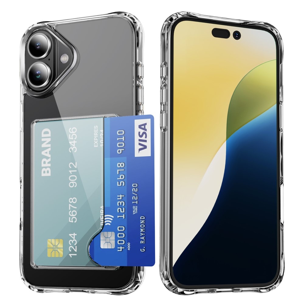 iPhone 17 Hybrid Case Card Slot Transparent