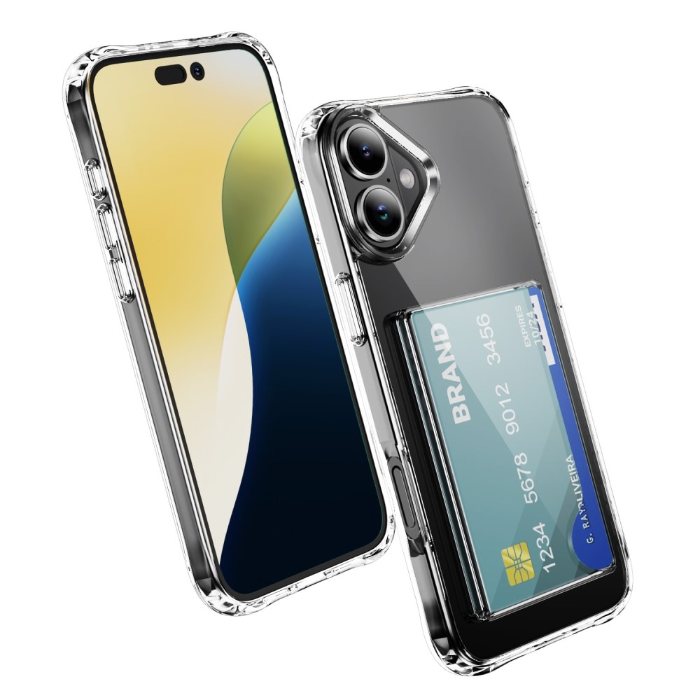 iPhone 17 Hybrid Case Card Slot Transparent