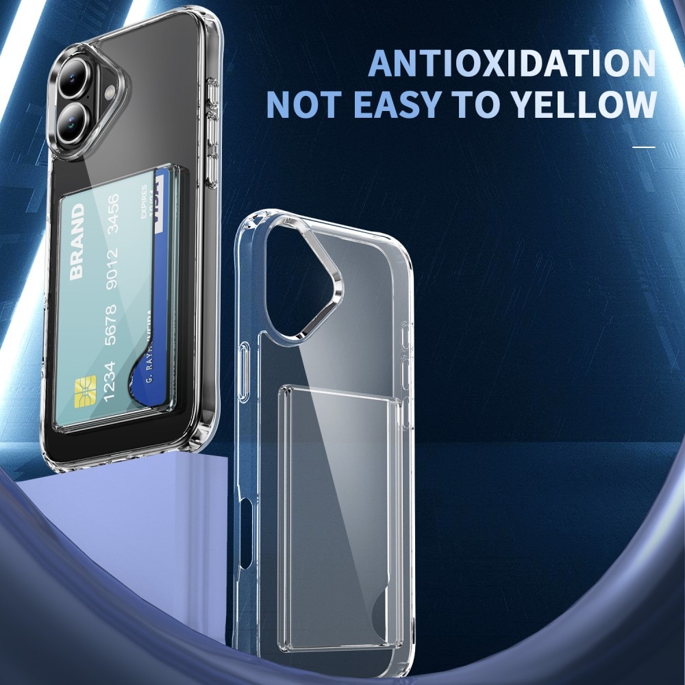 iPhone 17 Hybrid Case Card Slot Transparent