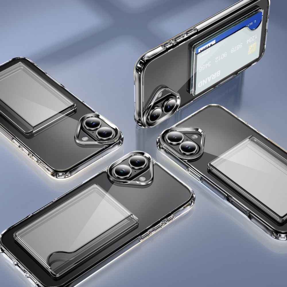 iPhone 17 Hybrid Case Card Slot Transparent