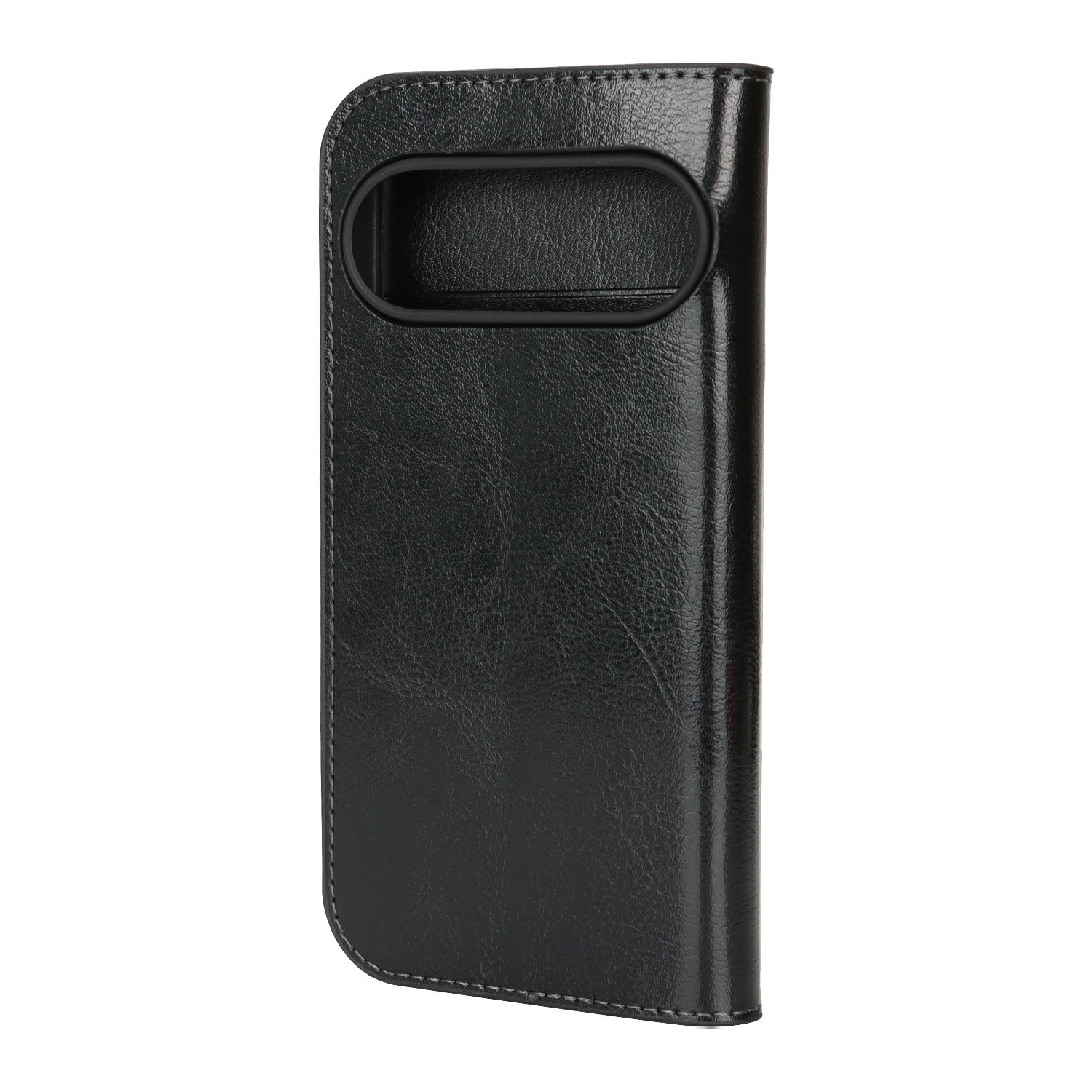 Google Pixel 10 Pro Genuine Leather Wallet Case Black