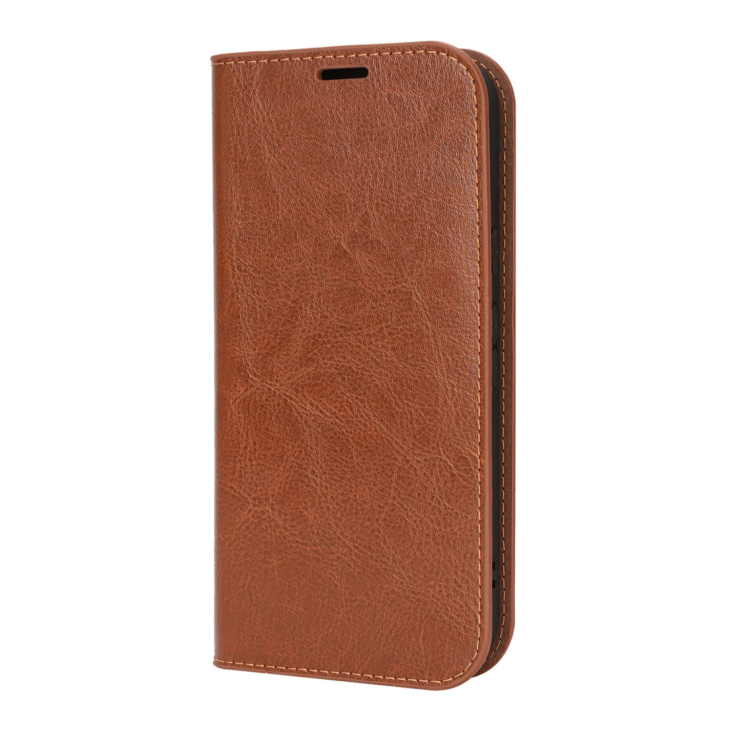 Google Pixel 10 Pro Genuine Leather Wallet Case Brown