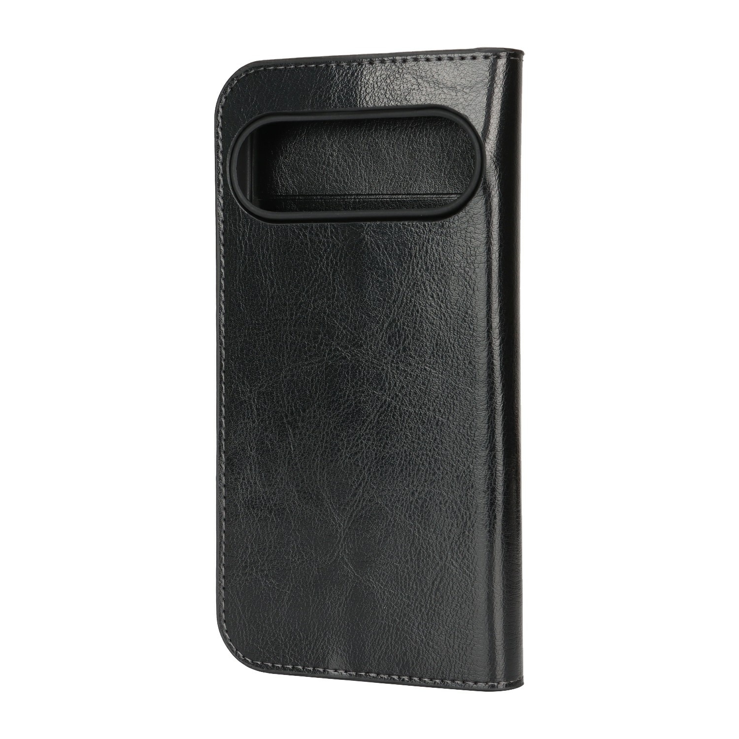 Google Pixel 10 Pro XL Genuine Leather Wallet Case Black