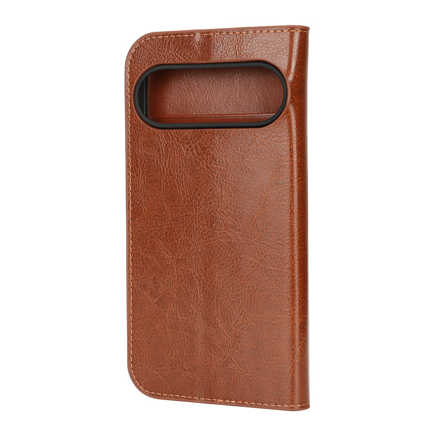 Google Pixel 10 Pro XL Genuine Leather Wallet Case Brown