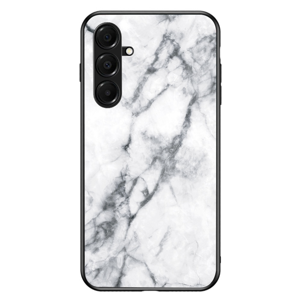 Samsung Galaxy A17 Tempered Glass Case White Marble