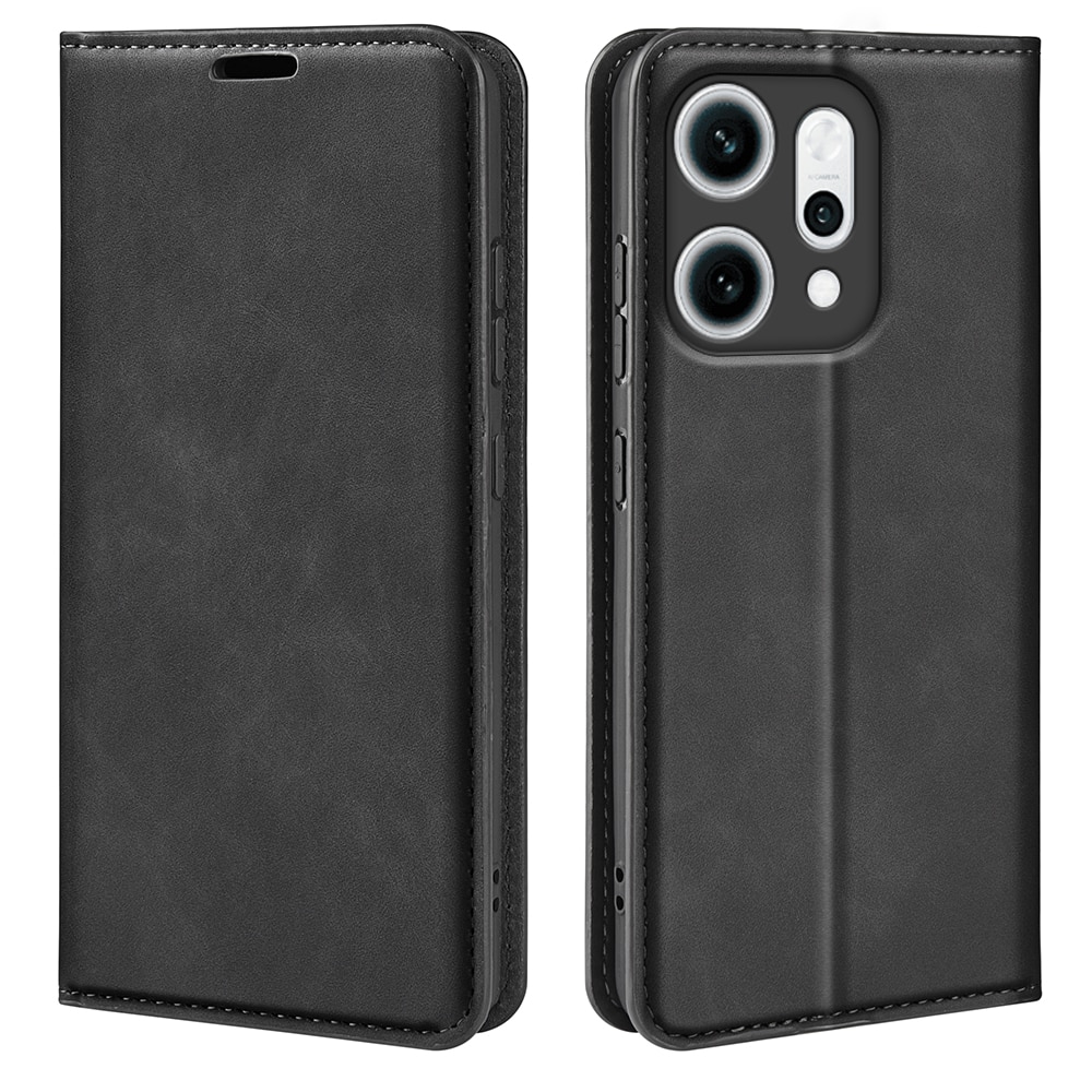 Oppo Reno 14 Slim Wallet Case Black