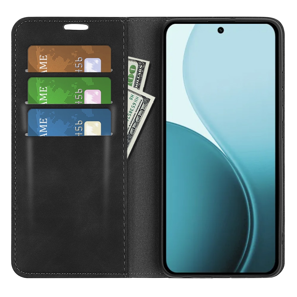 Oppo Reno 14 Slim Wallet Case Black