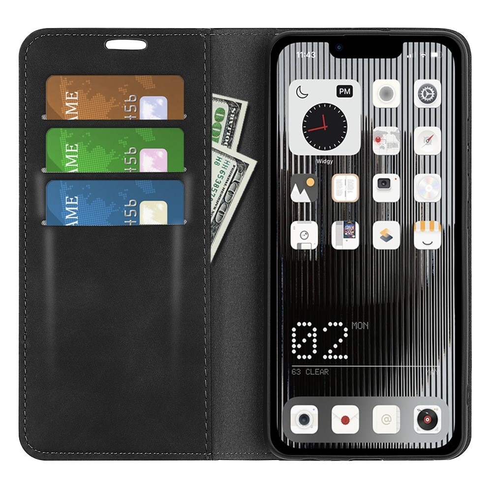 Nothing Phone 1 Slim Wallet Case Black