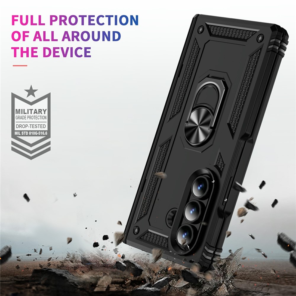 Samsung Galaxy Z Fold 7 Hybrid Case Tech Ring Black