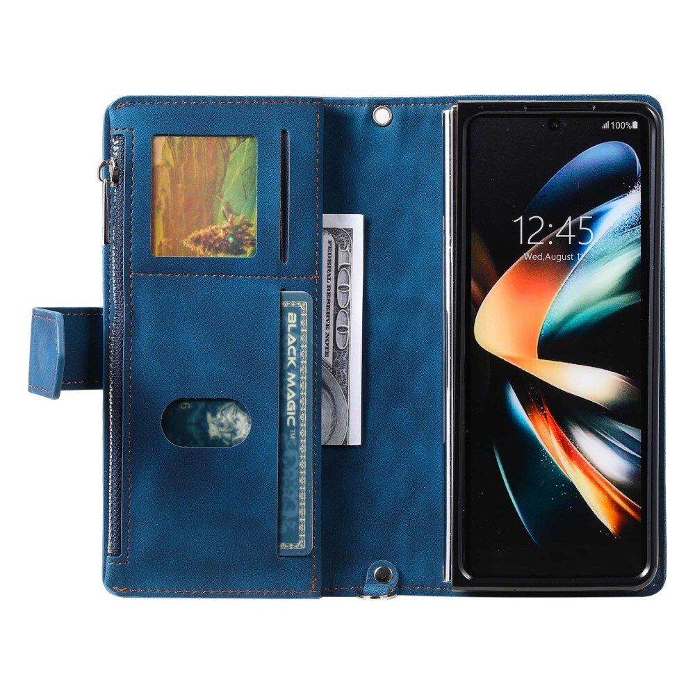 Samsung Galaxy Z Fold 4 Wallet/Purse Quilted Blue