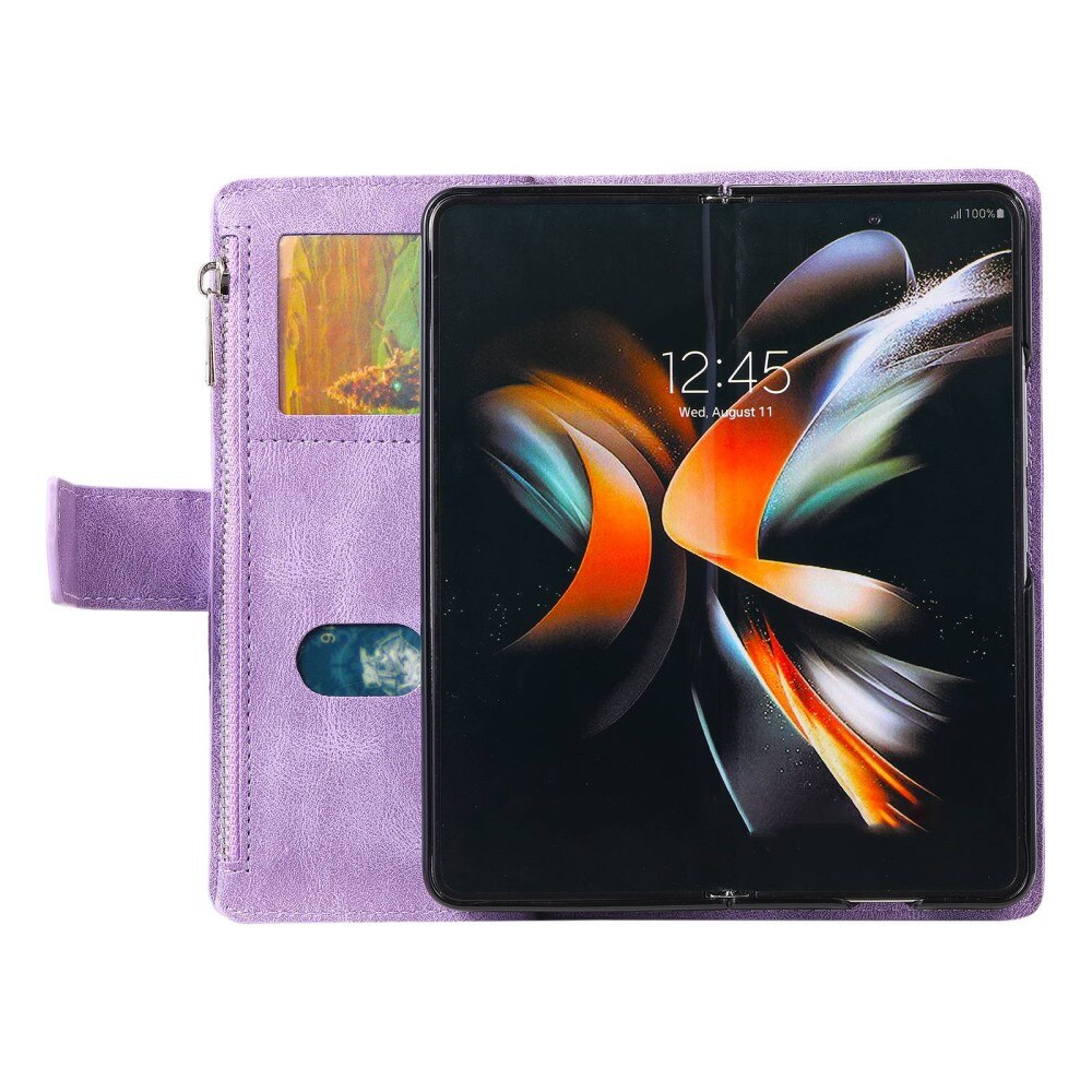 Samsung Galaxy Z Fold 4 Wallet/Purse Quilted Purple