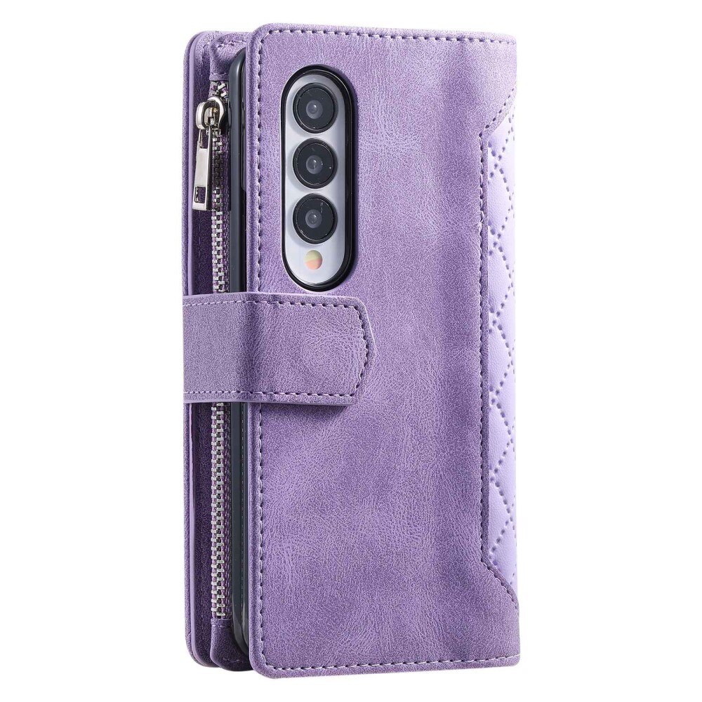 Samsung Galaxy Z Fold 4 Wallet/Purse Quilted Purple