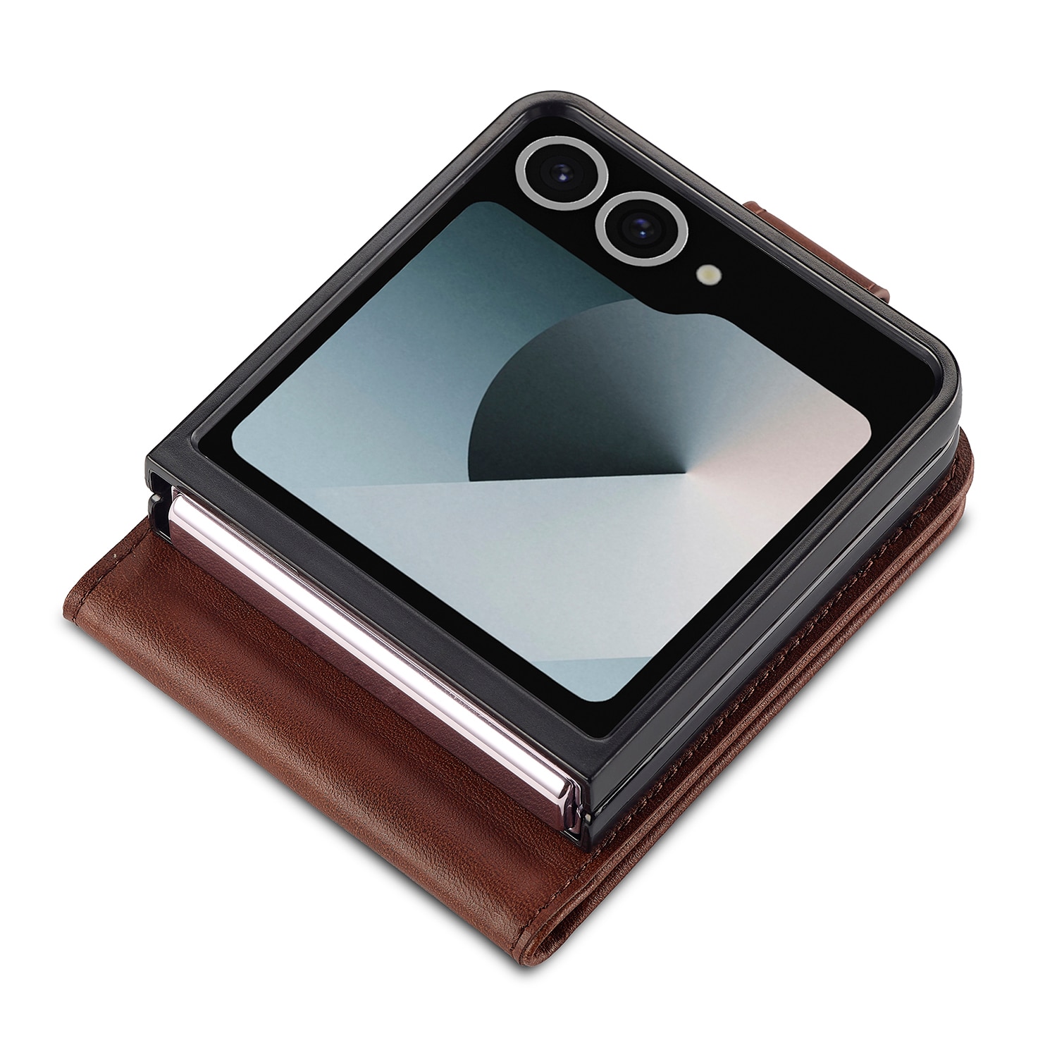 Samsung Galaxy Z Flip 7 Wallet Case Brown
