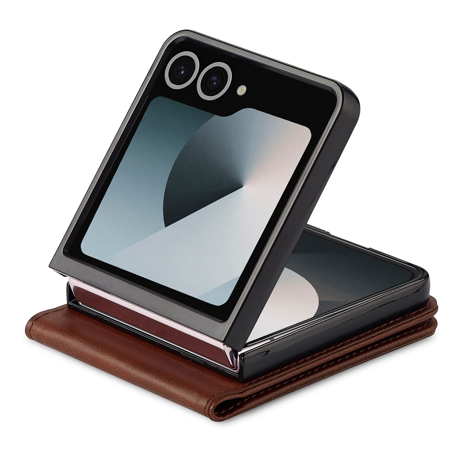 Samsung Galaxy Z Flip 7 Wallet Case Brown