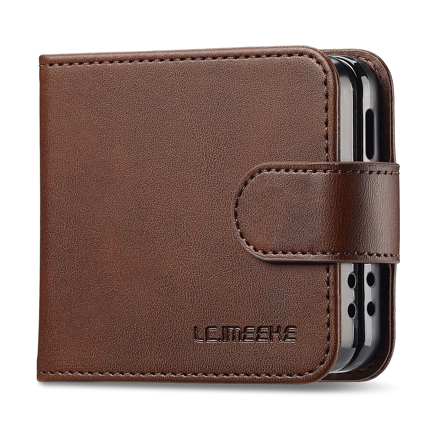 Samsung Galaxy Z Flip 7 Wallet Case Brown