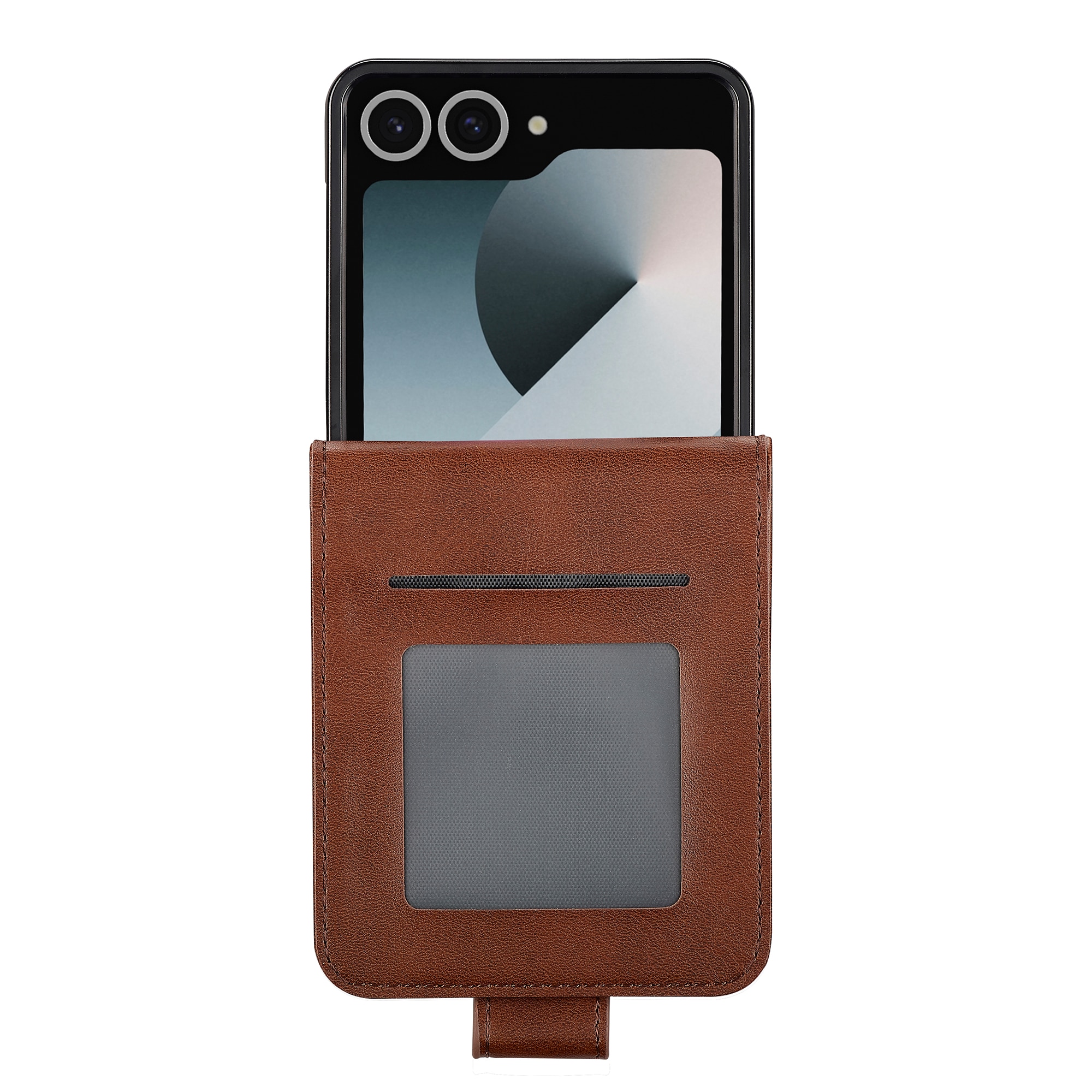 Samsung Galaxy Z Flip 7 Wallet Case Brown