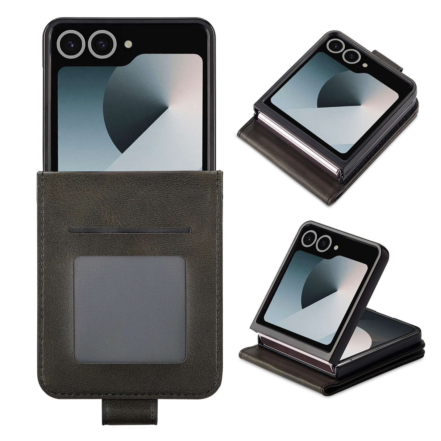 Samsung Galaxy Z Flip 7 Wallet Case Black
