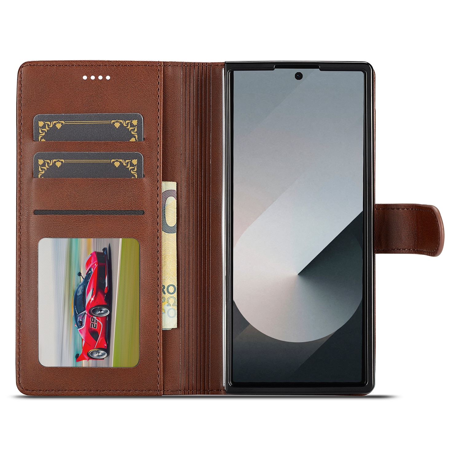 Samsung Galaxy Z Fold 7 Wallet Case Brown