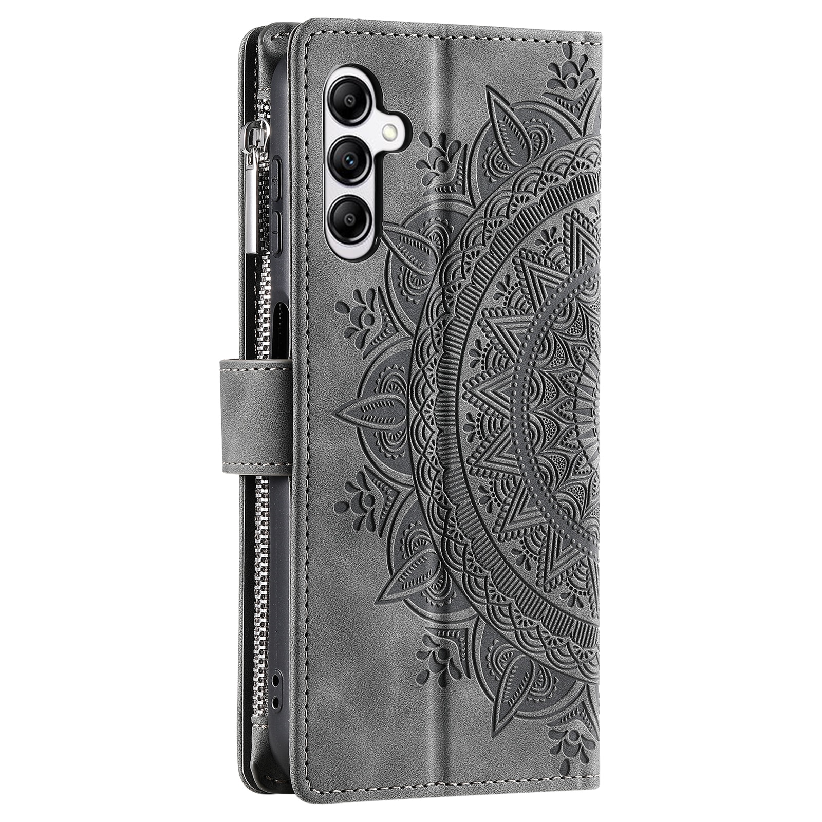 Samsung Galaxy S25 FE Wallet/Purse Mandala Grey