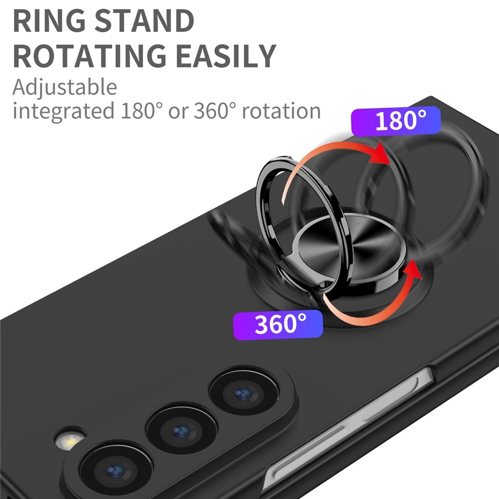 Samsung Galaxy Z Fold 7 Magnetic Case with ring holder Black