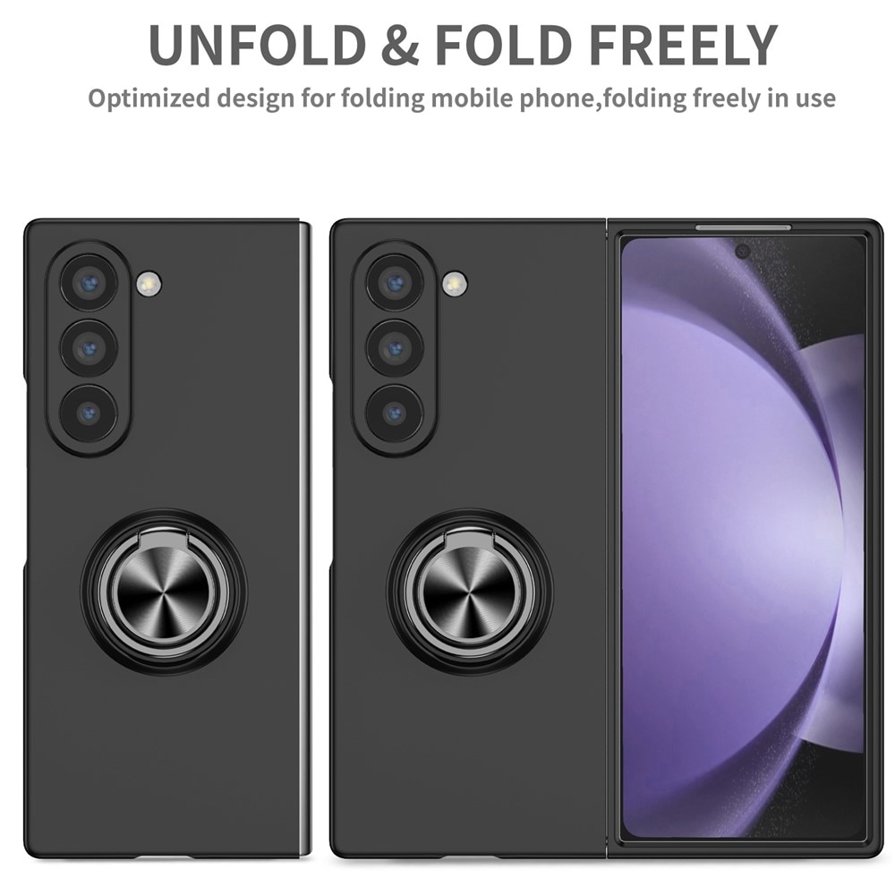 Samsung Galaxy Z Fold 7 Magnetic Case with ring holder Black